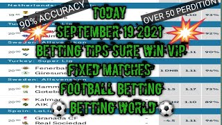 SEPTEMBER 23 2021 20,000+ ODD BETTING TIPS TODAY 90% ACCURATE SURE FOOTBALL FIXED MATCHES PREDICTION screenshot 2
