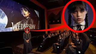 IF YOU EVER SEE WEDNESDAY ADDAMS AT THE MOVIE THEATRES, RUN! (WE FOUND WEDNESDAY ADDAMS CINEMA HALL)