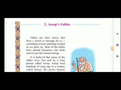 Aesop S Fables Chapter 2 Class 4 English Maharasthra Board Youtube