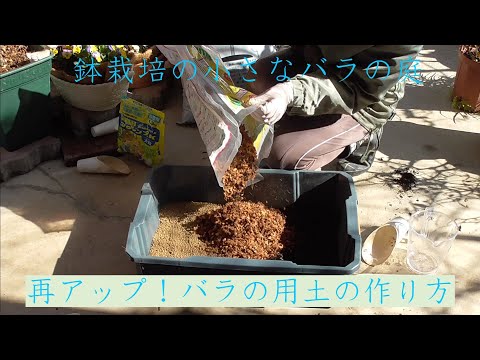 バラの用土の作り方 きちんと計量しました Youtube