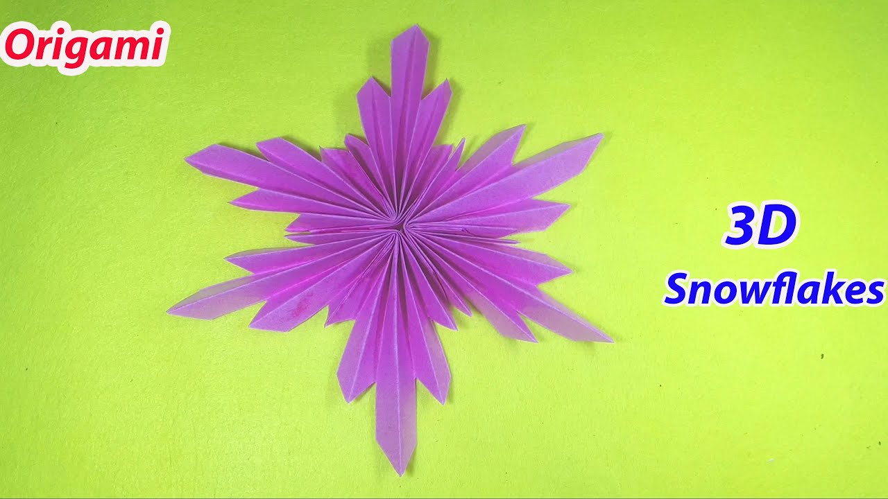 Easy 3-D Paper Snowflakes (with video Tutorial) - Happy Hooligans