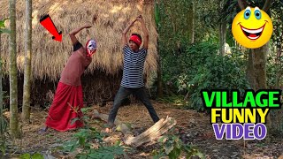 BEST VILLAGE FUNNY PRANK VIDEO 😆 Try not to laugh funny prank video 😈 Fun king present