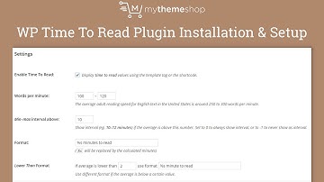 WP Time To Read Plugin Installation & Setup