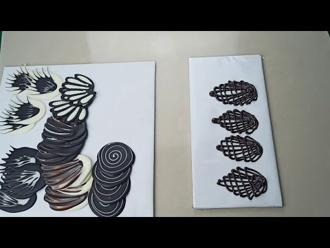 Cara membuat hiasan coklat untuk kue|cara membuat hiasan kue dengan coklat,