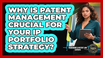 Why Is Patent Management Crucial For Your IP Portfolio Strategy? - Trademark and Patent Law Experts