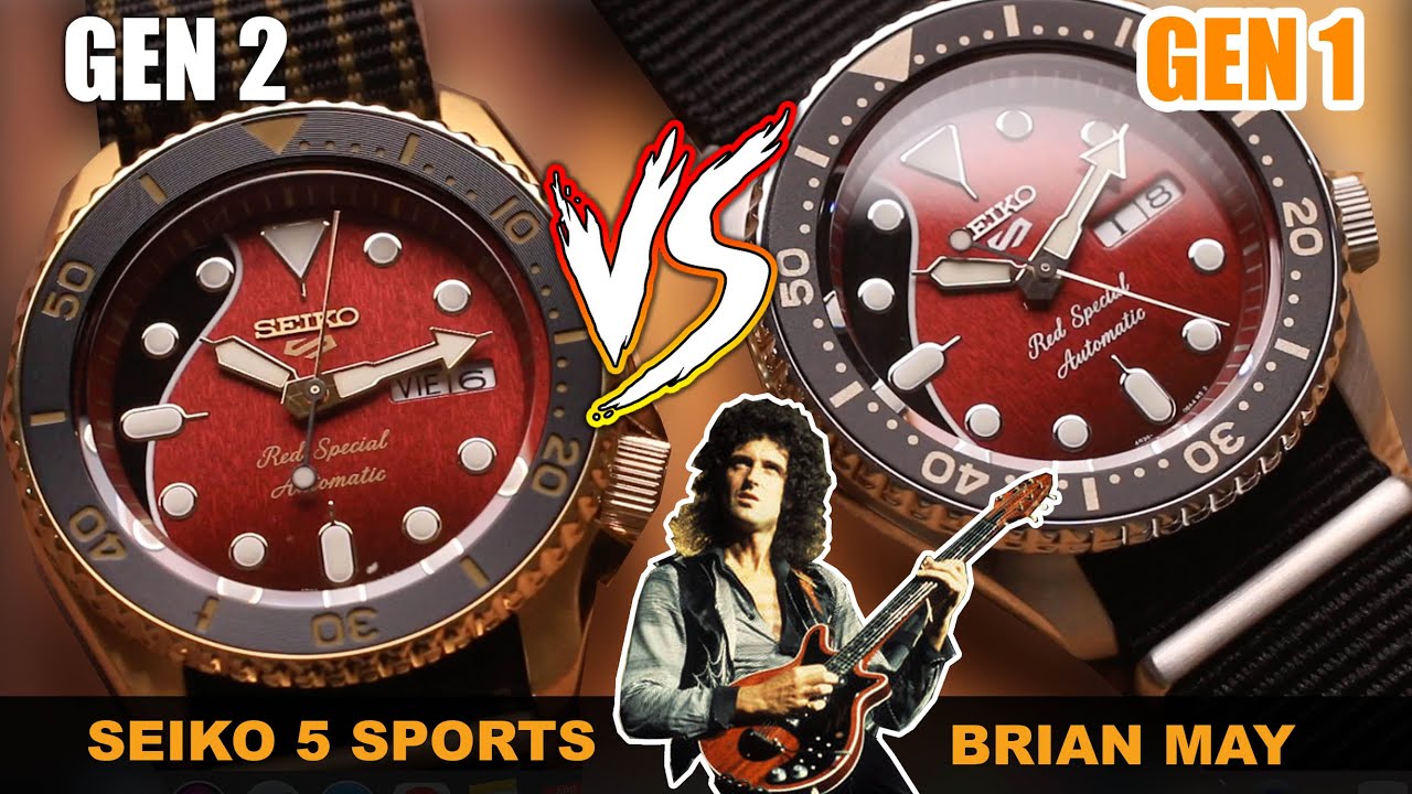 SEIKO 5 SPORTS BRIAN MAY GEN-1 VS GEN-2 ❗️ Which one you like ❓ SRPE83K1 VS  SRPH80K1❗️ [ ENG Sub ] - YouTube