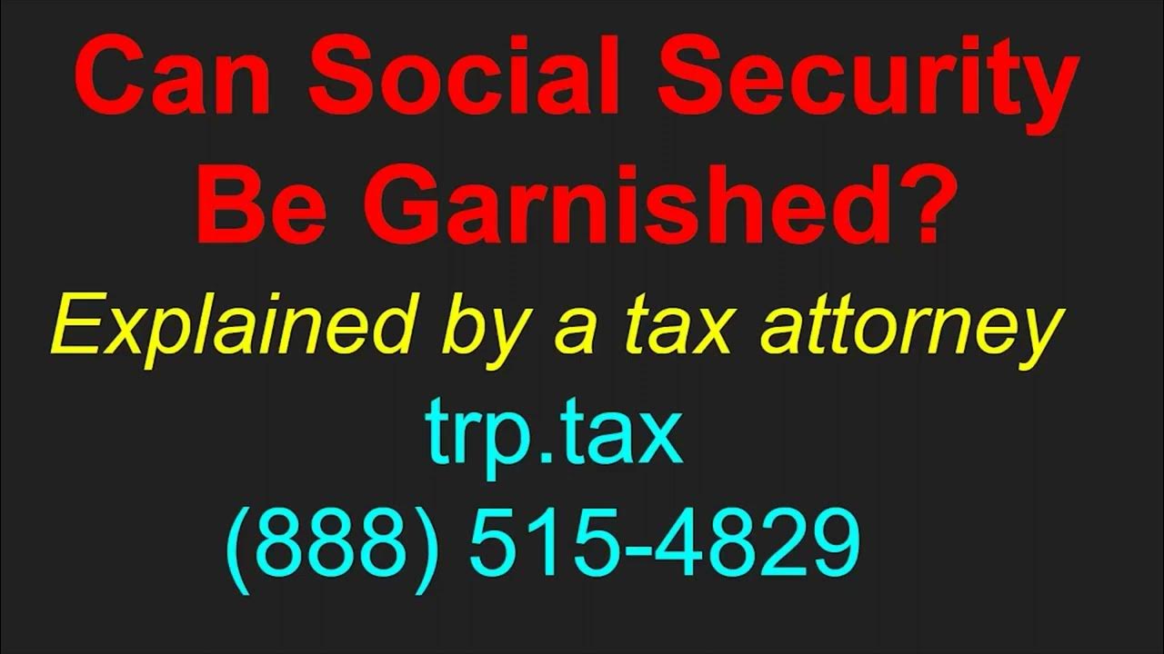 can-social-security-be-garnished-yes-for-some-things-youtube