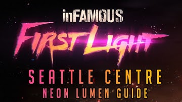 inFAMOUS First Light - Illuminated trophy in Seattle Centre, Neon Lumen guide
