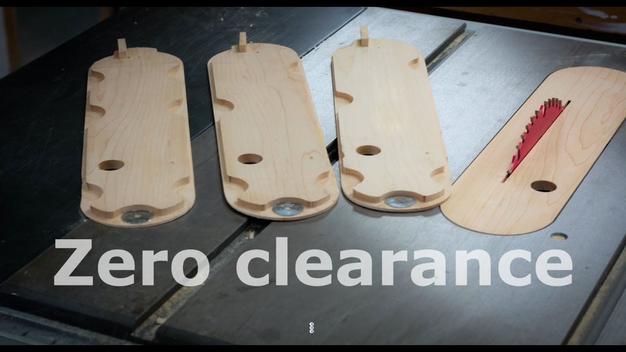 Zero Clearance Insert Plate Ridgid Table Saw Youtube