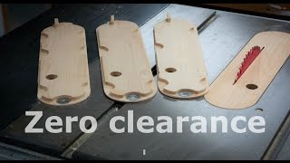zero clearance insert plate  Ridgid table saw