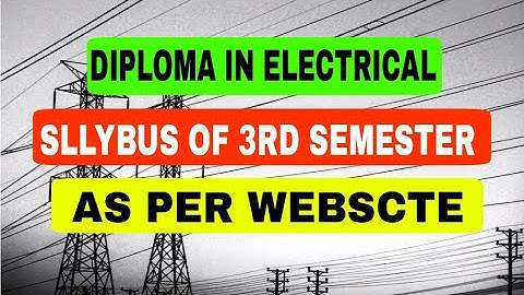 Syllabus of 3rd Semester Diploma Engineering | polytechnic in electrical