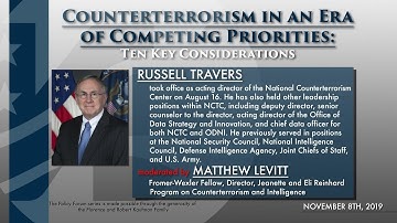 National Counterterrorism Center (NCTC) Acting Director Russell Travers Presentation