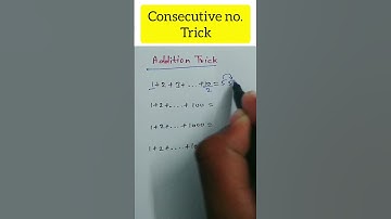 consecutive no. trick 👍🏻