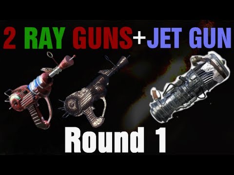 Dual Ray Guns in TranZit on Round 1 Tutorial - Black Ops 2 Zombies - Jet Gu...