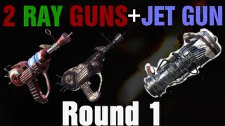 Dual Ray Guns in TranZit on Round 1 Tutorial - Black Ops 2 Zombies - Jet Gun Pack-A-Punch Perks
