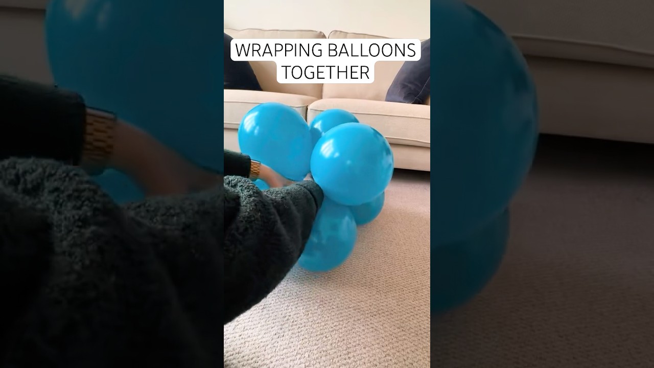 WRAPPING TWO QUADS TOGETHER TO MAKE A BALLOON CLUSTER