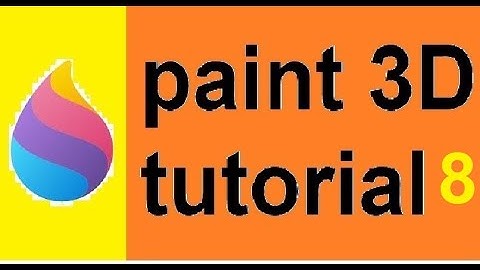 Paint 3D tutorial 8| how to make furniture model in paint 3D