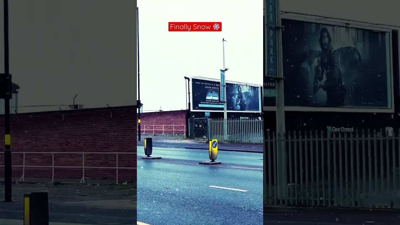 Finally snow ❄️ in Birmingham 