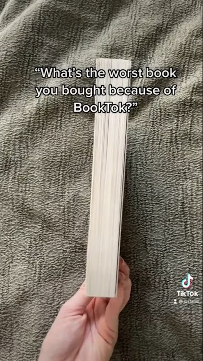 The worst book I bought because of BookTok