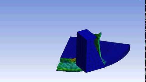 Ansys Workbench explicit dynamics cutting of AlSi 1045 circular direction example 5