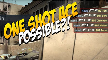 1 SHOT 5 KILLS?! Tested On ALL Weapons - Bots 1hp