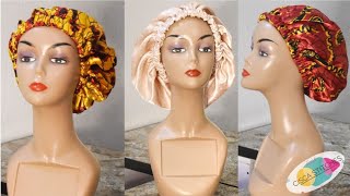 SUPER EASY DIY REVERSIBLE SATIN BONNET/CAP in 30 to 45 MINUTES | For Natural Hair Care
