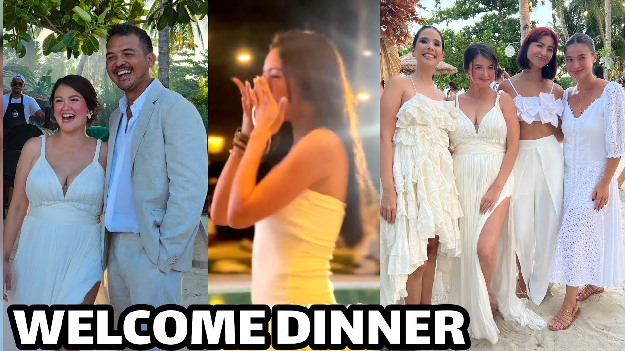 KIM CHIU NAIYAK DI KINAYA SPEECH NI ANGELICA PANGANIBAN SA WELCOME DINNER KASAL NI ANGELICA & GREGG