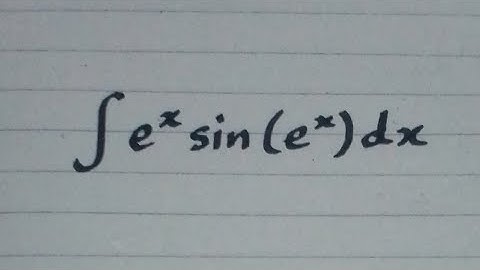 Integral of e^x sin(e^x) || Integration of Trigonometric and Exponential Functions