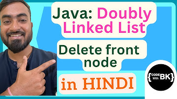Delete front node in Doubly linked list in Java | Java Data Structures in Hindi🇮🇳