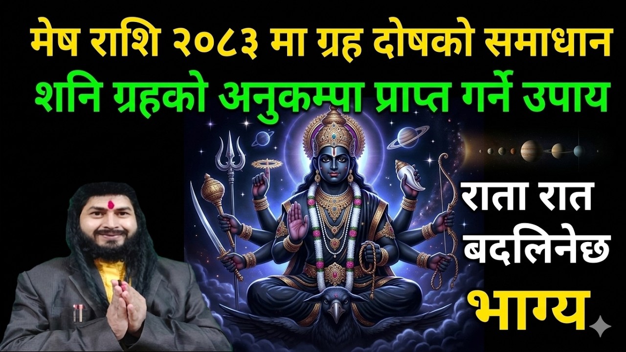 मेष राशि २०८३ मा शनि ग्रह शान्ति उपाय ||शनि ग्रहबाट सफलता प्राप्त गर्न यी उपाय अवश्य गर्नुस्। Shani