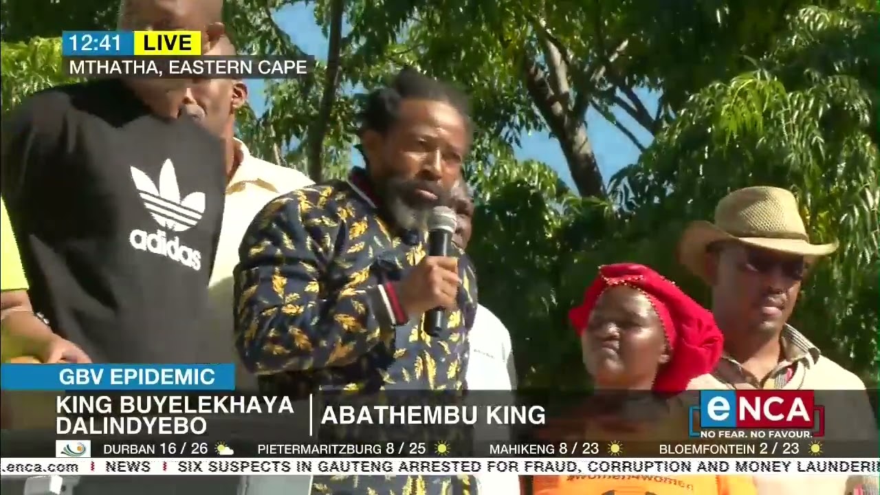 AbaThembu King, Buyelekhaya Dalindyebo speaks at Namhla Mtwa march
