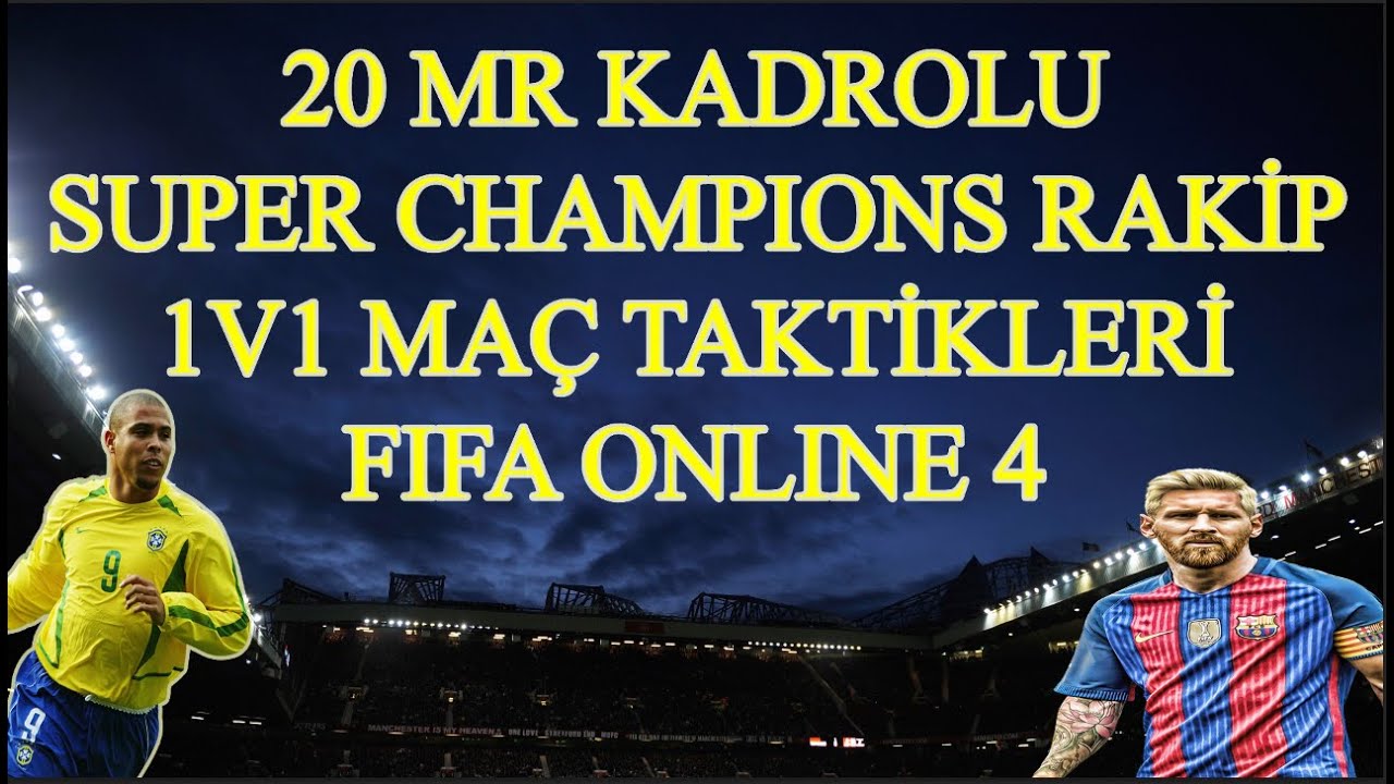 SUPER CHAMPIONS RAKİP 1V1 MAÇI / RANK KASMA TAKTİKLERİ / FIFA ONLINE 4