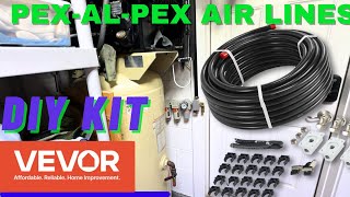 How to Install VEVOR PEX-AL-PEX HDPE Compressed Air Lines in Garage or Shop