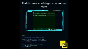 number of days between two date | javascript tutorial #shorts #javascript #html
