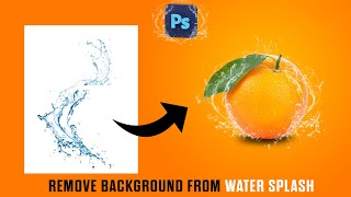 how to remove background from water splash in photoshop