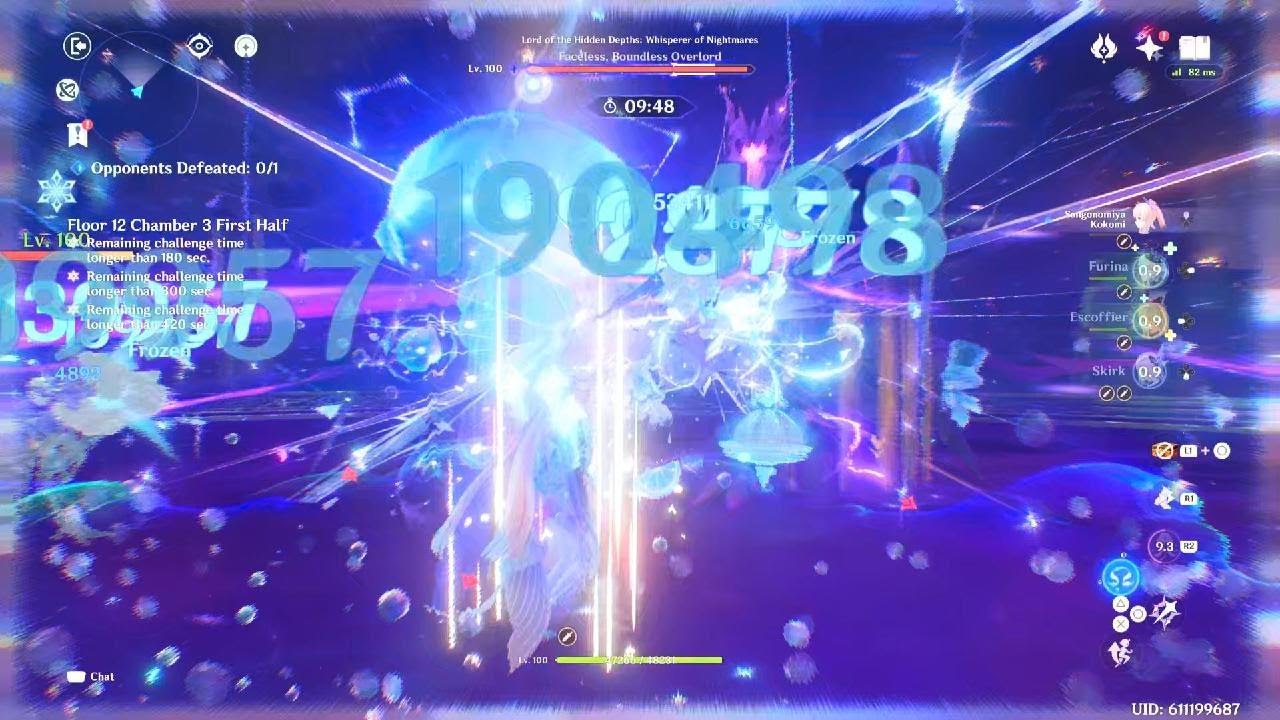 [Genshin Impact] Spiral Abyss 6.3 (2026/02) - Floor 12 9* - KokoSkirk / Flins