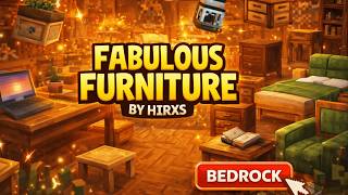 🪑 Best Furniture Addon for Minecraft Bedrock 26 – Fabulous Furniture by Hirxs
