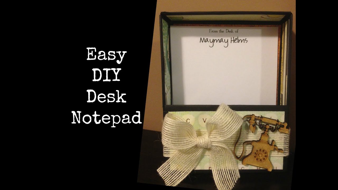 DIY Desk Note Pad Set Last Minute Gift Idea YouTube