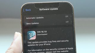 How To FIX iOS 18.7.8 Not Installing!