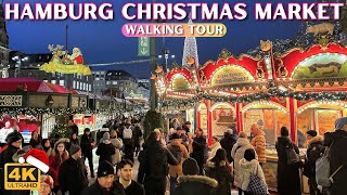 Hamburg Germany Christmas Market Walking Tour 2023 🎄