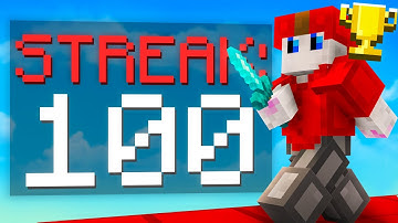 How to Get a 100 Winstreak then lose it... (Hypixel Bedwars)