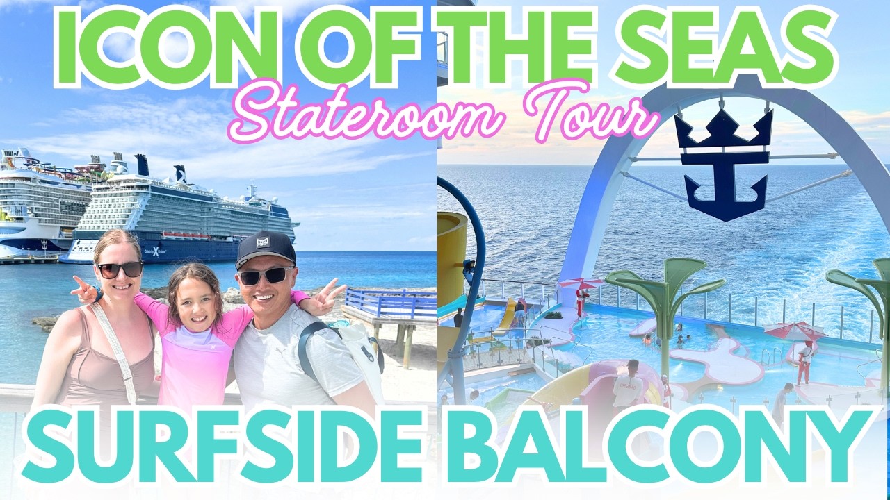 Icon of the Seas | Surfside Family View Balcony Room Tour #9347
