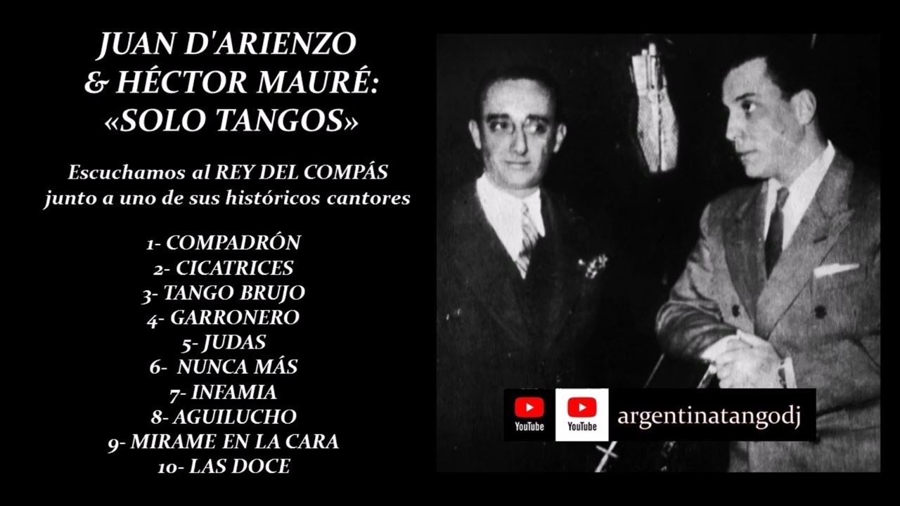 JUAN D'ARIENZO & HÉCTOR MAURÉ: TANGOS QUE TRAEN RECUERDOS (ESPECIAL PARA TANGUEROS & MILONGUEROS)