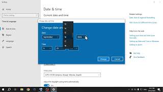 MICROSOFT Windows 10 – How to Change Time Settings