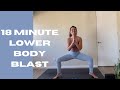 At Home Lower Body Workout + Stretch | 18 Min Barre (With Music!)