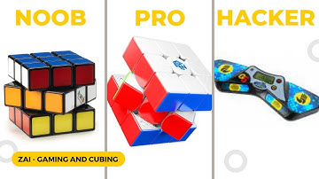 3x3 Rubik’s Cube: Noob vs Pro vs Hacker | 2nd Anniversary Special