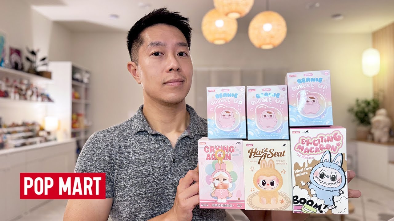 BLIND BOX PLUSH PENDANTS #2!! UNBOXING POP MART IP Plush  Keychains - Labubu Pucky Crybaby!