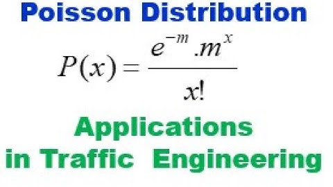 #Statistics, Poisson Distribution for Traffic Engineers