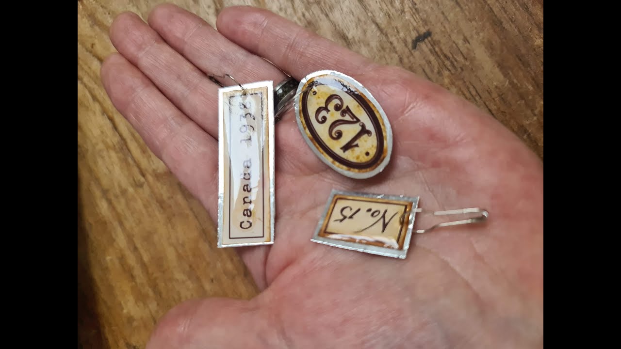 Craft with me: Faux metal enamel tags