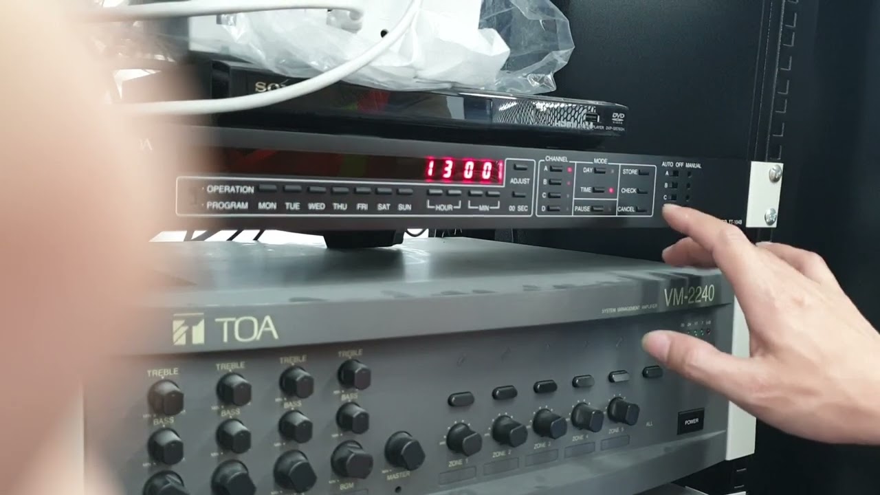 Hướng dẫn cài đặt bộ hẹn giờ TT 104B TOA - YouTube